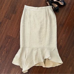 Vintage NueVa Crinkle Skirt w/Ruffle Hem